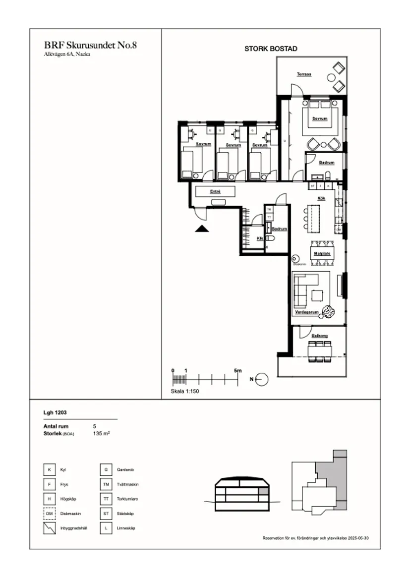 Bostadsrätt, Allévägen 6A, 1203, Skurusundet, Nacka