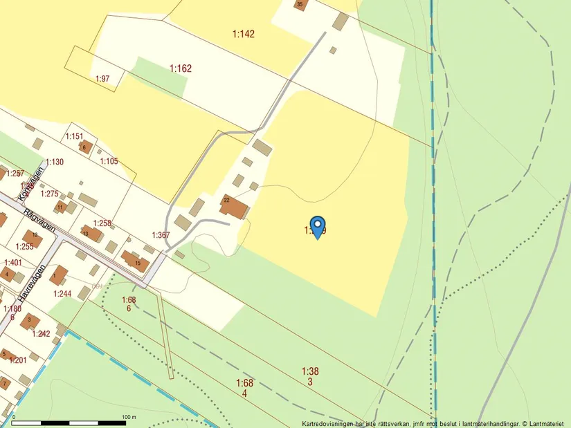 Gård/Skog, Rågvägen 22, Karlsborg