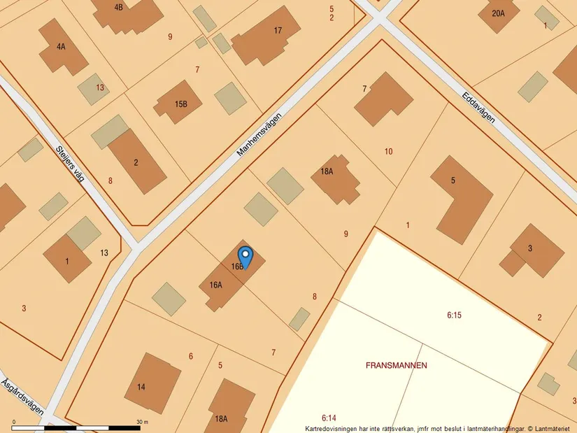 Villa, Radhus, Manhemsvägen 16B, Edsviken, Sollentuna