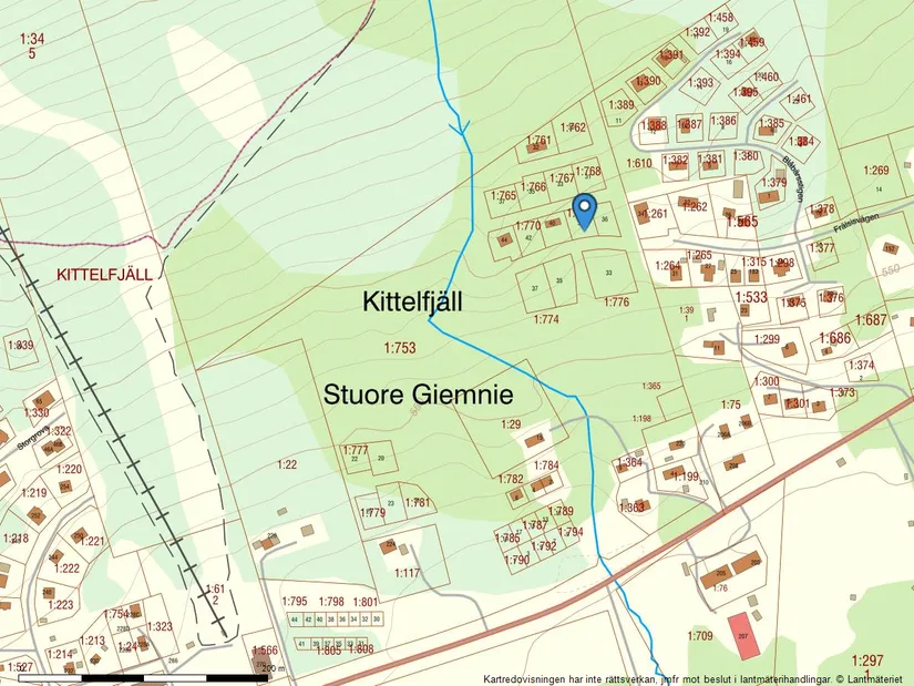 Tomt, Frälsisvägen 38, Kittelfjäll, Vilhelmina