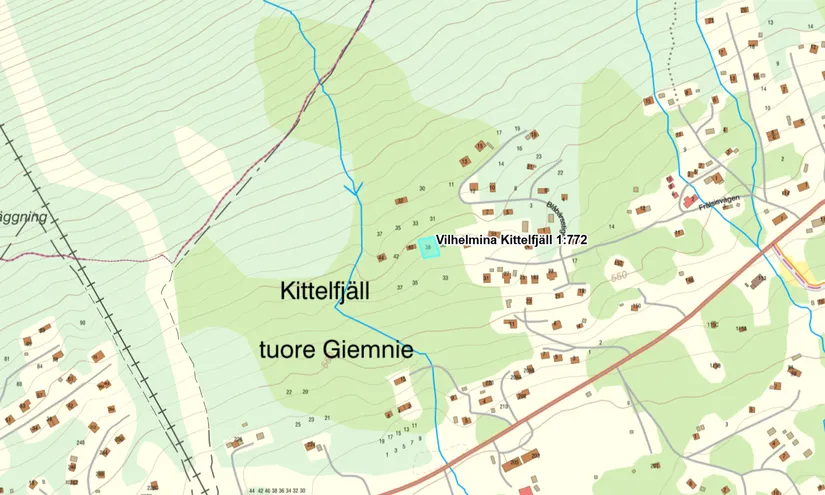 Tomt, Frälsisvägen 38, Kittelfjäll, Vilhelmina