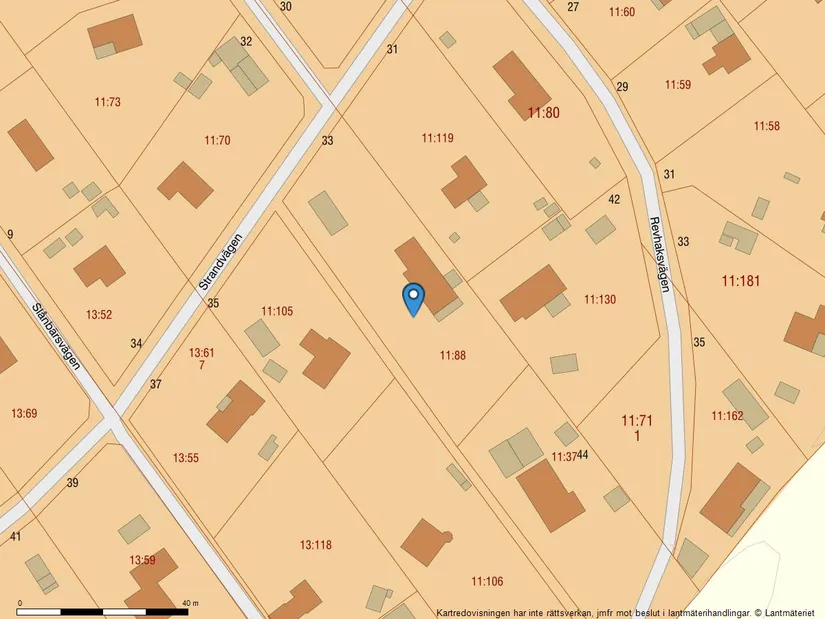 Villa, Strandvägen 33, Åhus, Kristianstad