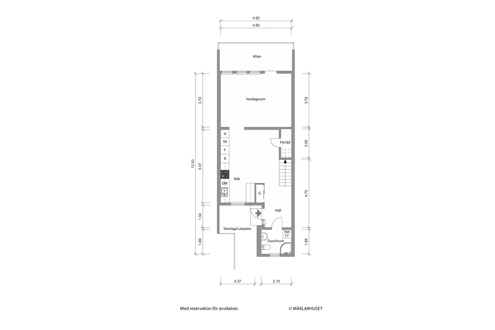 Radhus, Byalagsgatan 4f, Nya Hjärsta, Örebro