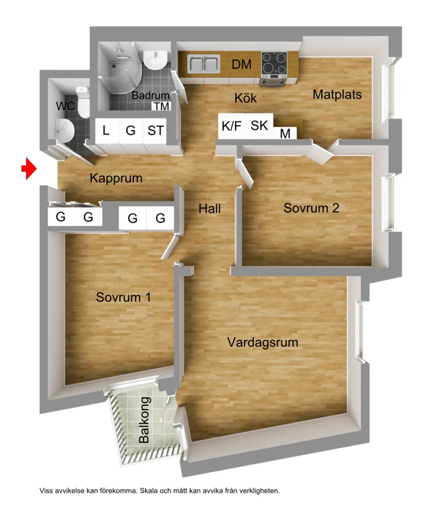 Bostadsrätt, Lina Sandells plan 2, Fruängen, Stockholm