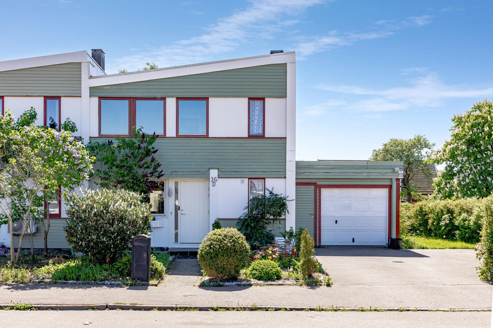 Villa, Radhus, Väktaregatan 36D, Västra Gärdet, Falkenberg