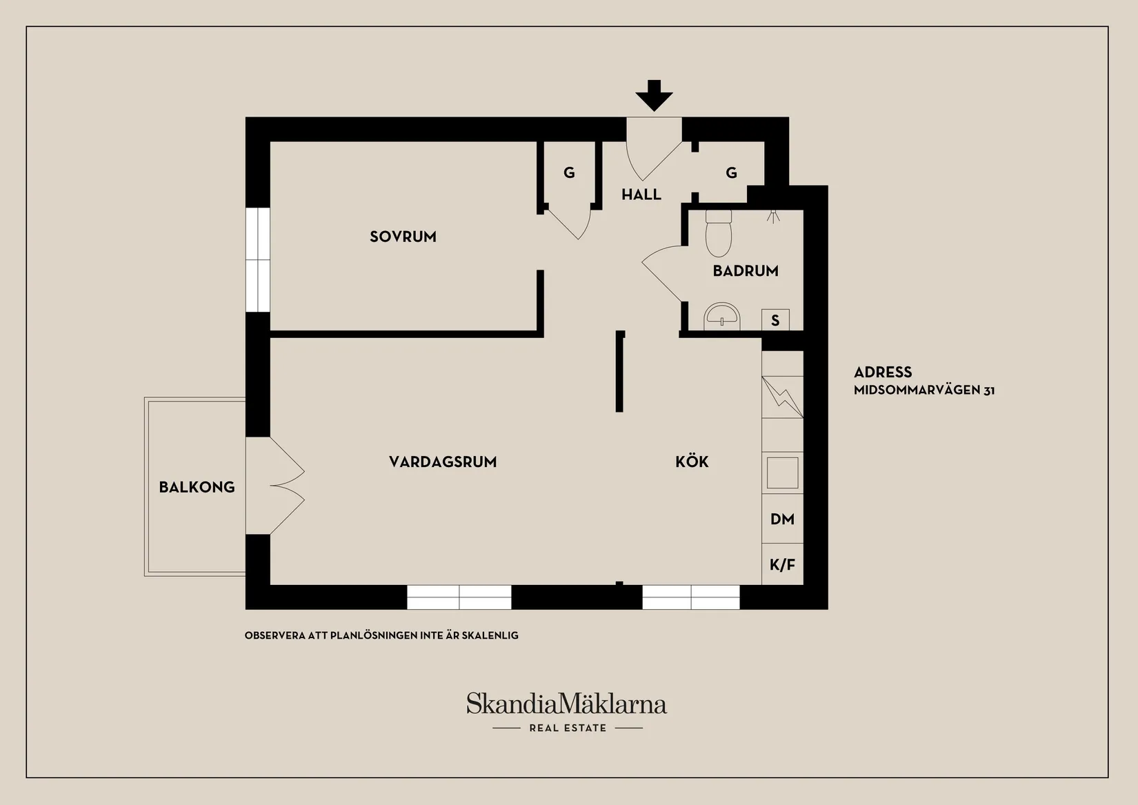 Bostadsrätt, Midsommarvägen 31, högst upp, Midsommarkransen, Stockholm