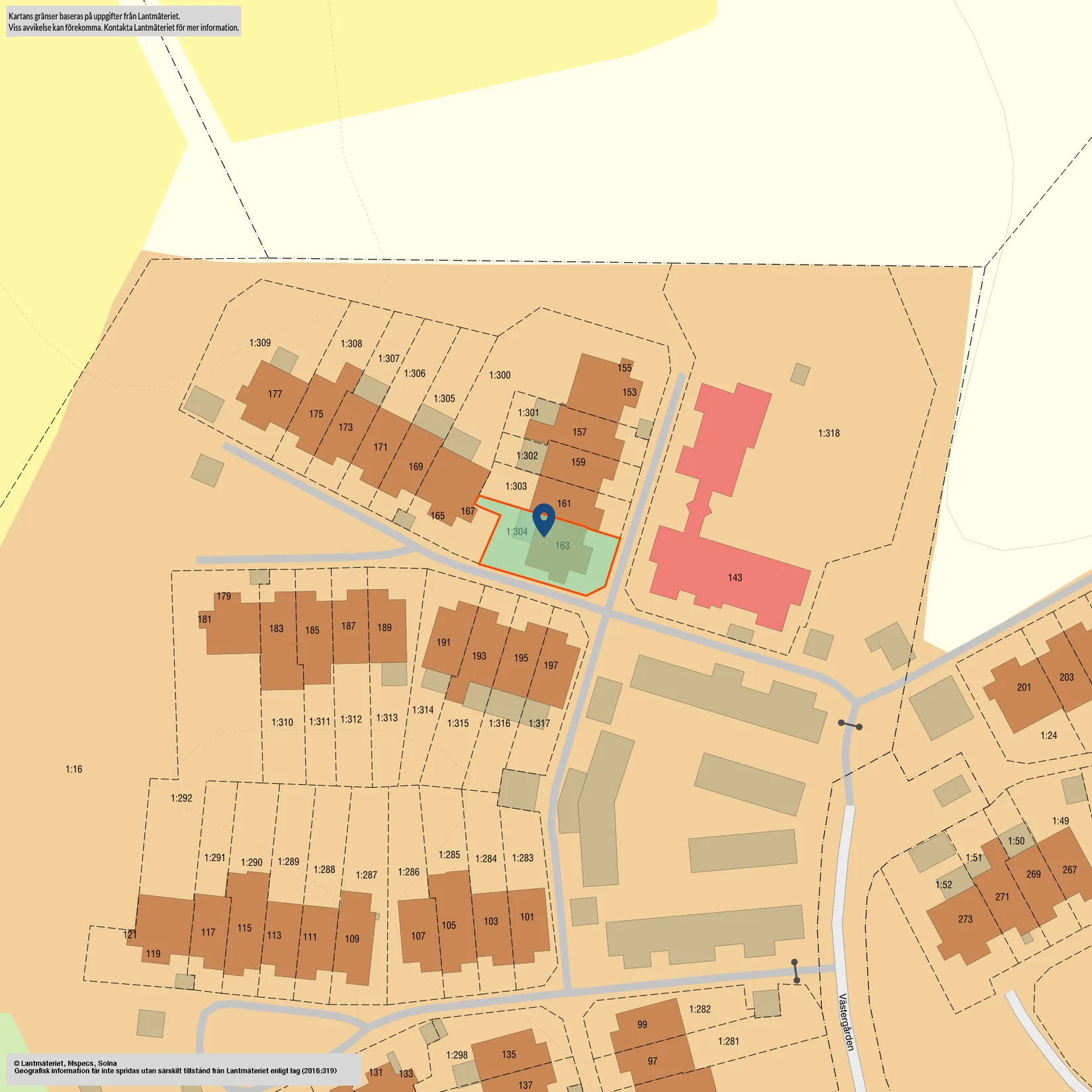 Radhus, Västergården 163, Västergården, Vallentuna