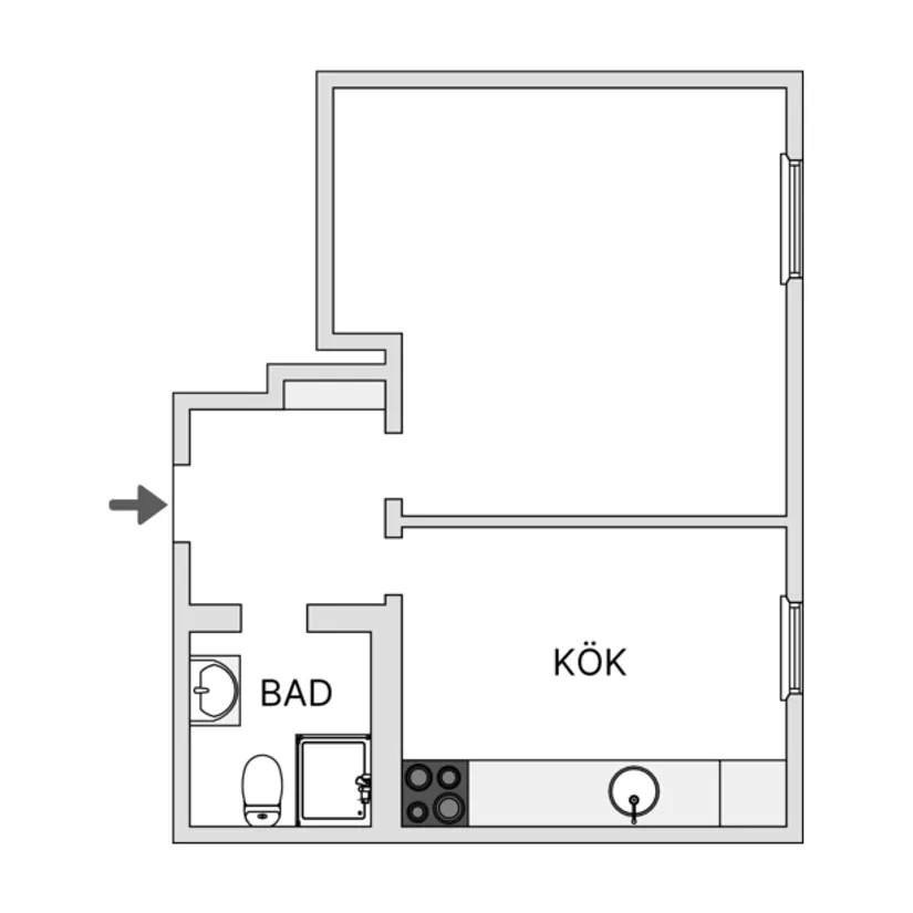 Bostadsrätt, Landsvägsgatan 1B, Karlskrona