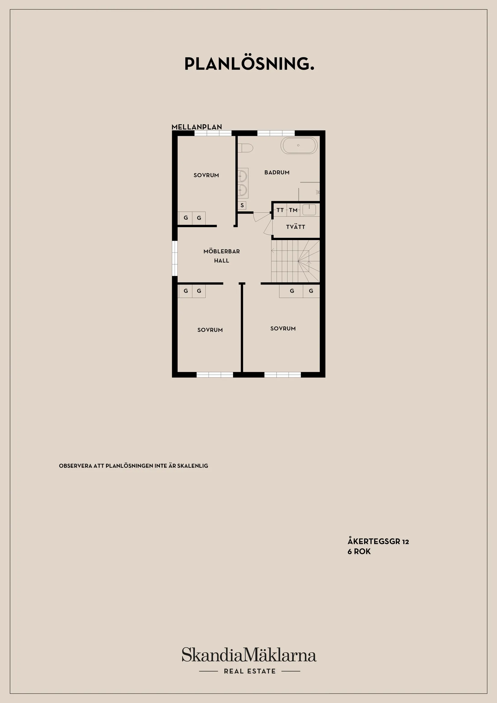 Radhus, Åkertegsgränd 12, Sundby, Stockholm