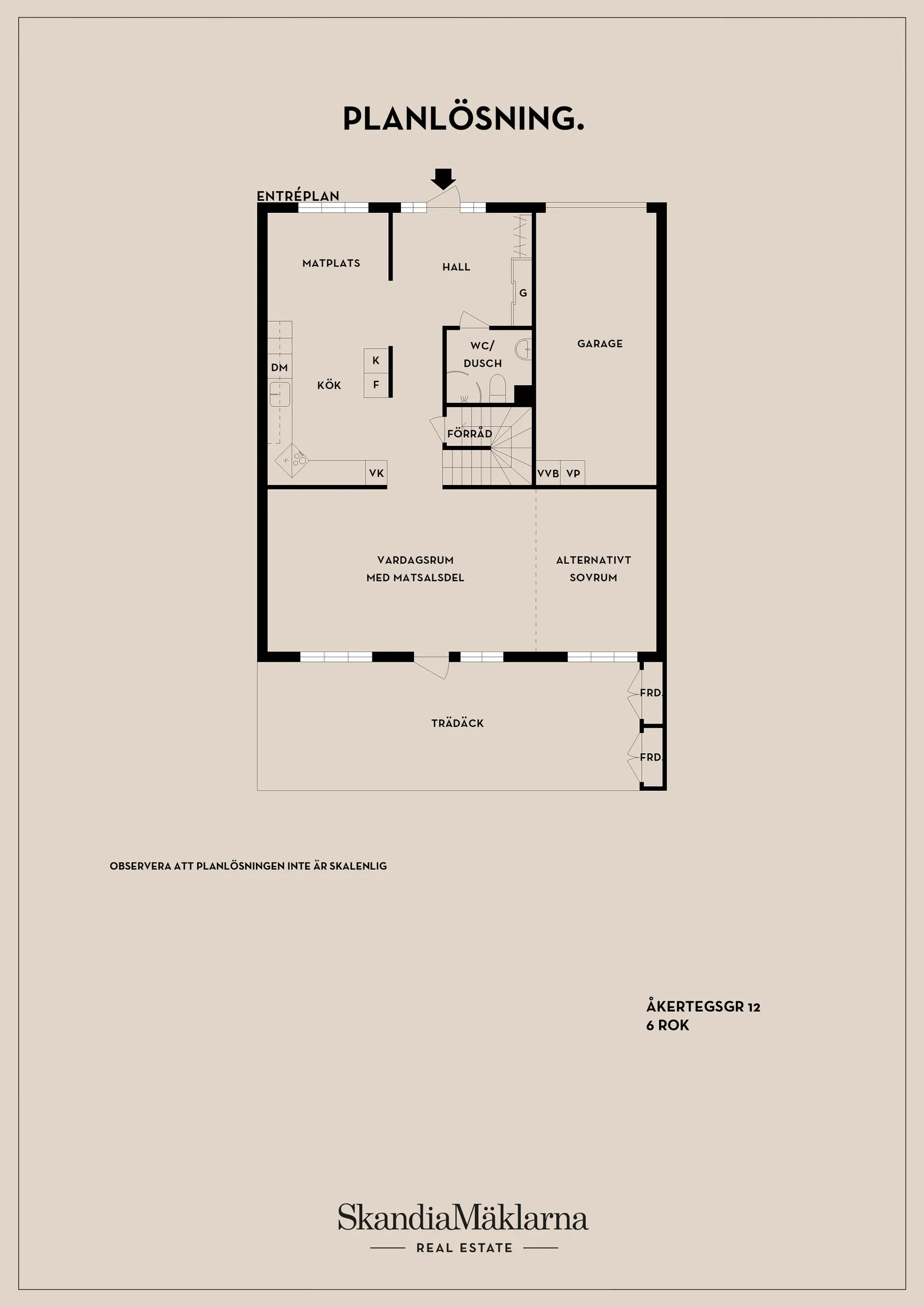 Radhus, Åkertegsgränd 12, Sundby, Stockholm