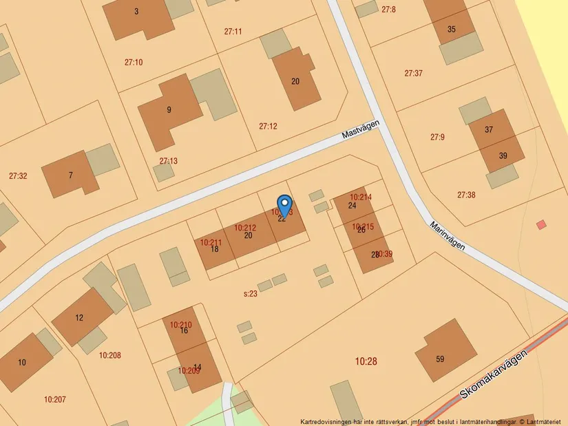 Villa, Radhus, Mastvägen 22, Täfteå, Umeå