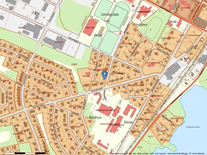 Villa, Idrottsgatan 23, Osby  centralt, Osby