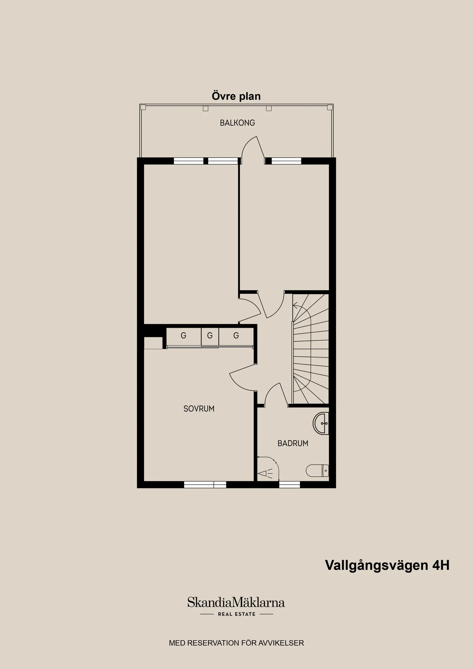 Radhus, Vallgångsvägen 4H, Höjersdal, Gävle