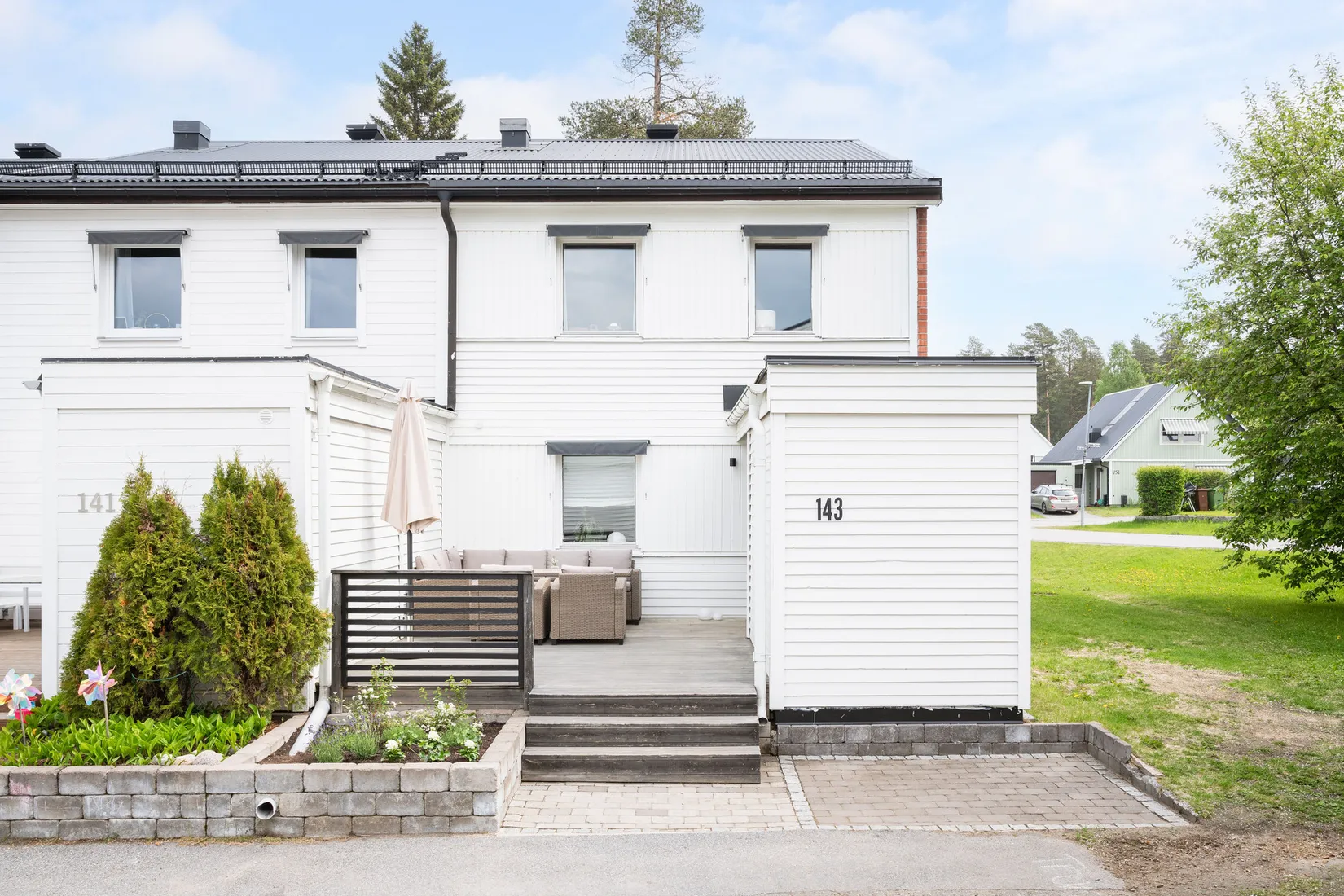 Villa, Radhus, Lävägen 143, Björkskatan, Luleå