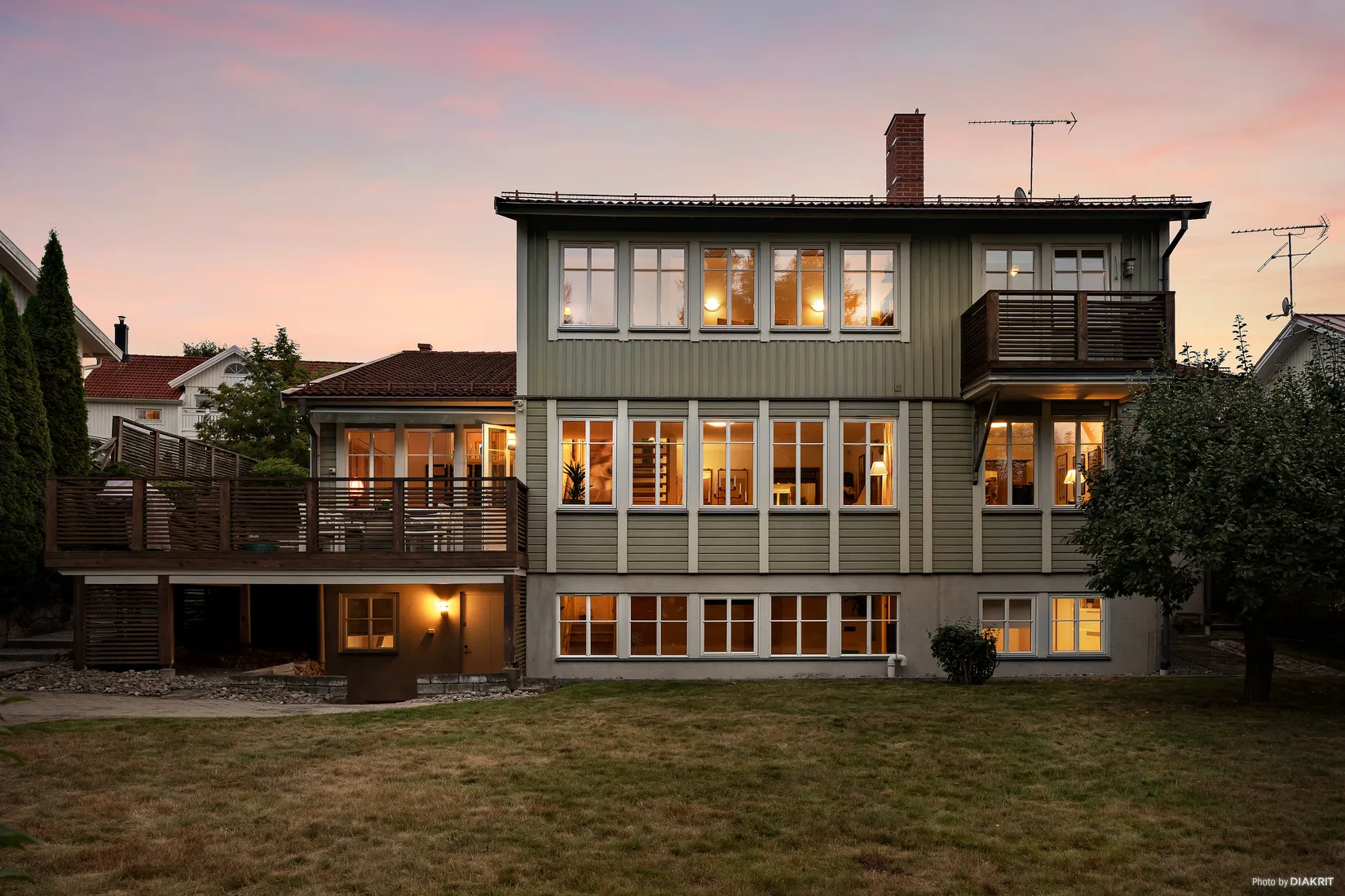 Villa, Badparksvägen 18, Gribbylund, Täby