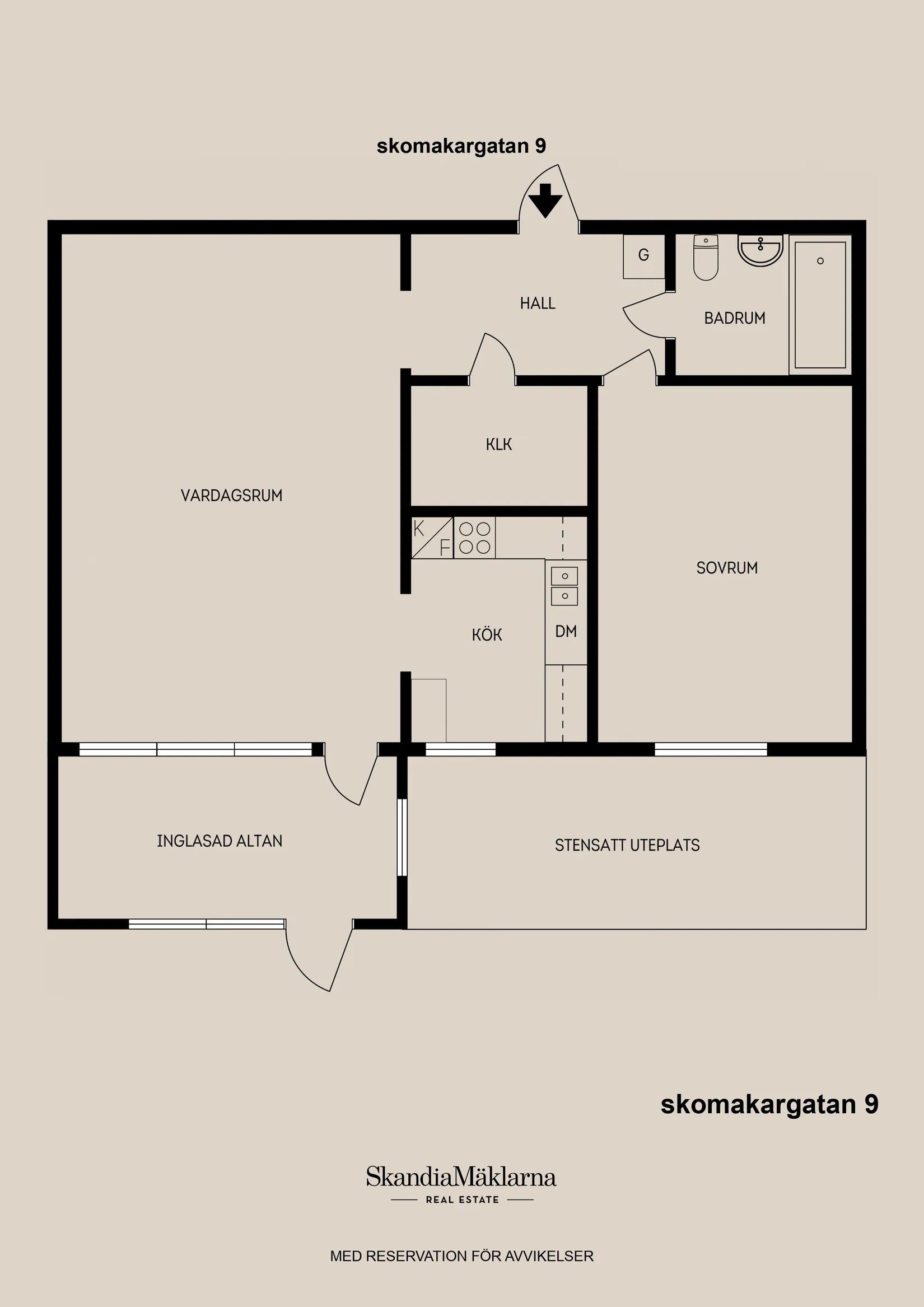 Bostadsrätt, Skomakargatan 9, Gävle