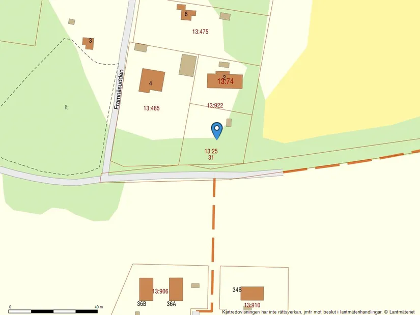 Tomt, Framnäsudden, Ekeby-Almby, Örebro