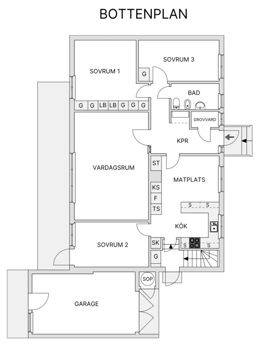 Villa, Gillesgatan 9, Näsbyn, Kalix