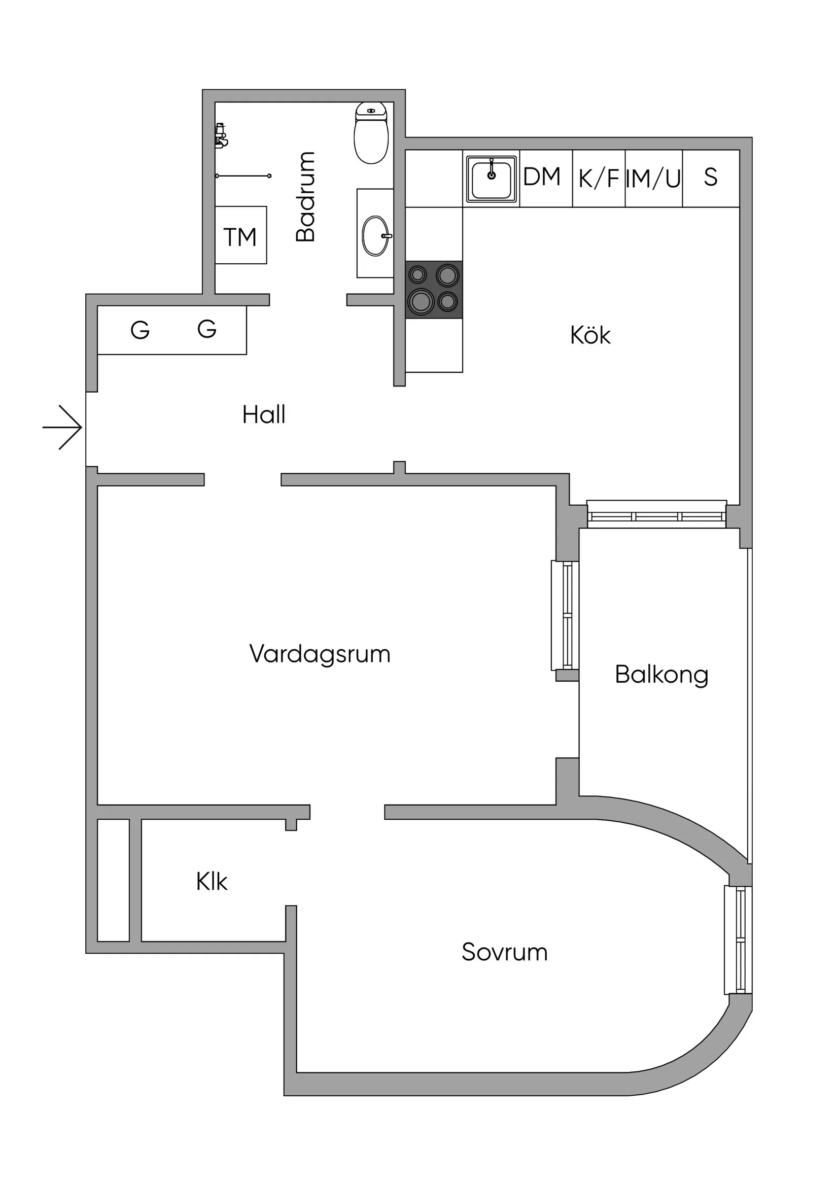 Bostadsrätt, Fatburs Kvarngata 24, Södermalm, Stockholm
