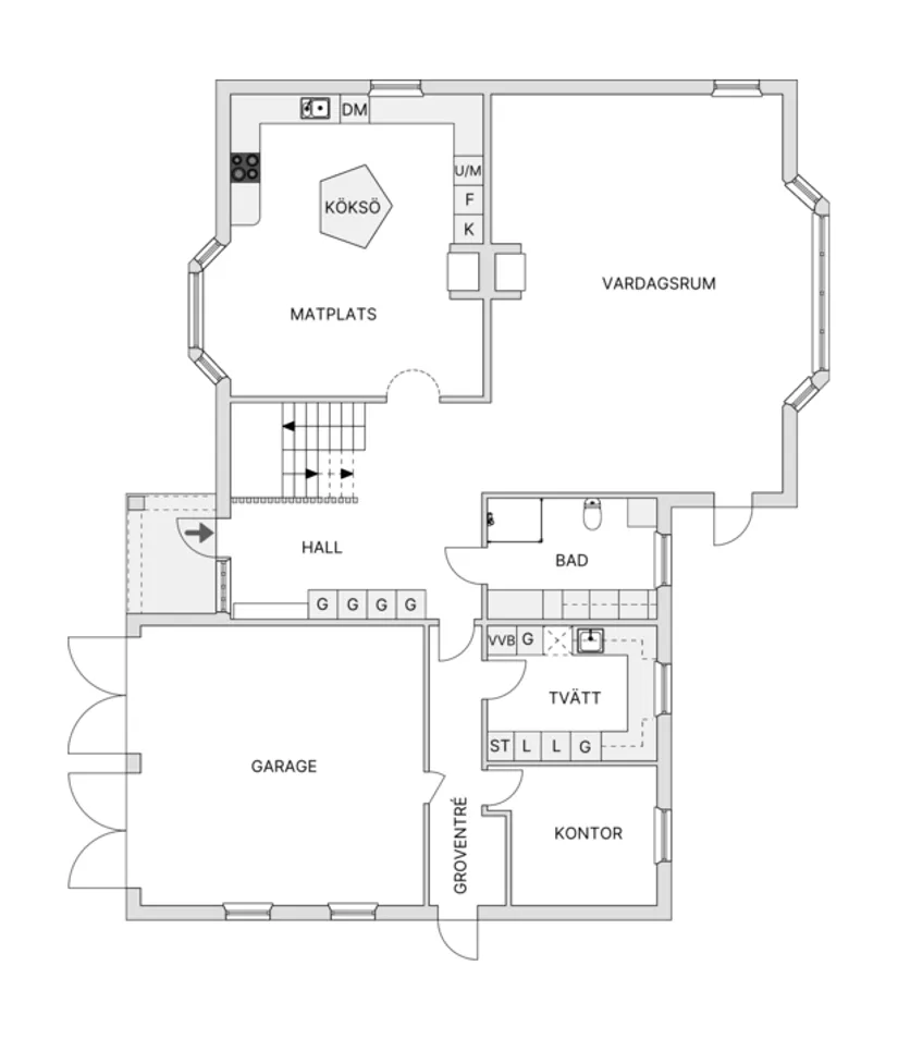 Villa, Rudagatan 75, Bergsbyn, Skellefteå