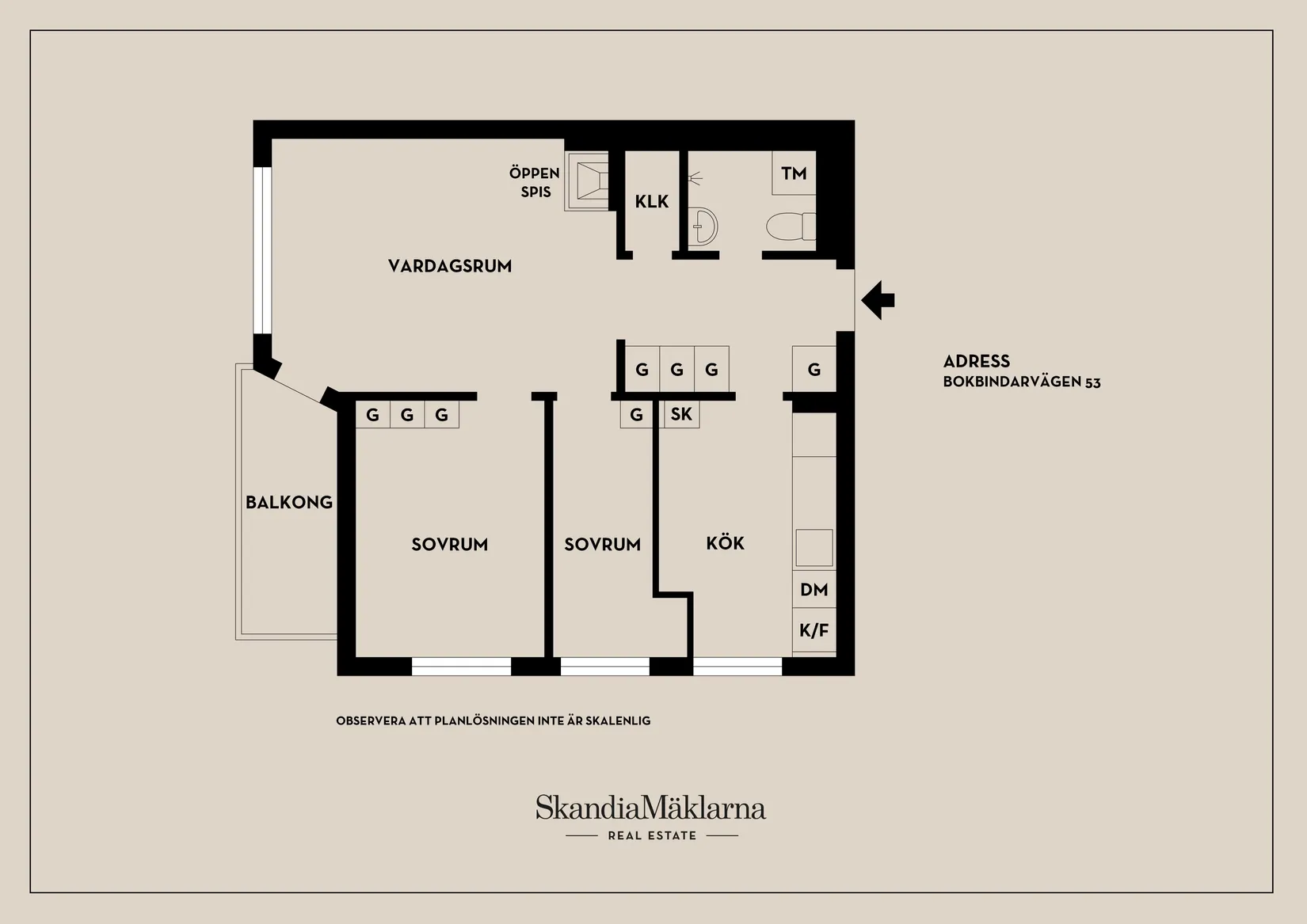 Bostadsrätt, Bokbindarvägen 53, Hägerstensåsen, Stockholm