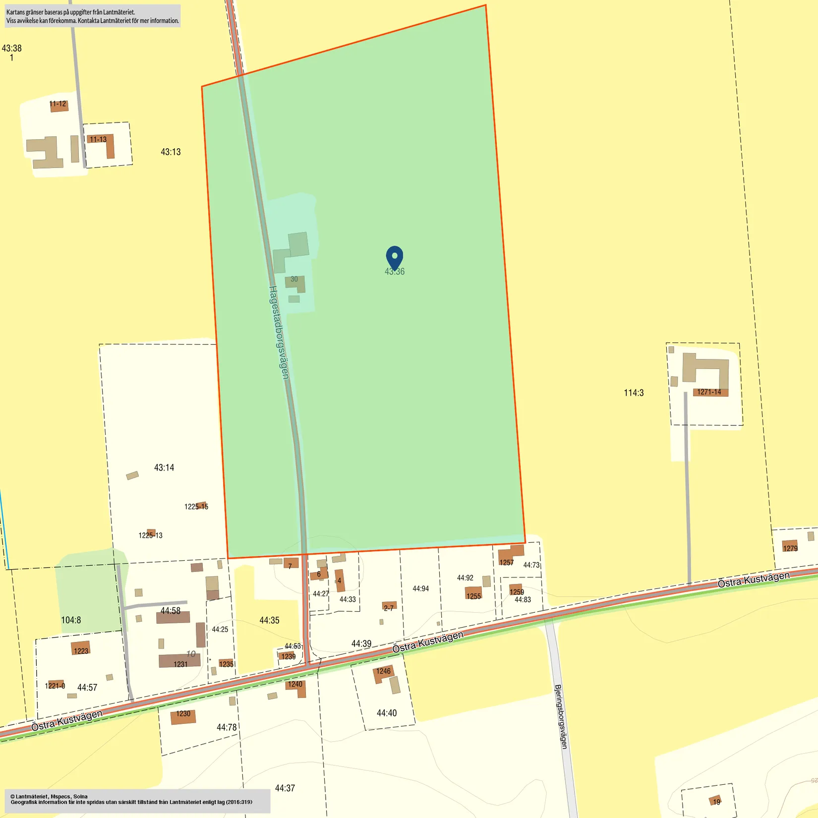 Gård/Skog, Hagestadborgsvägen 30, Hagestad, Ystad
