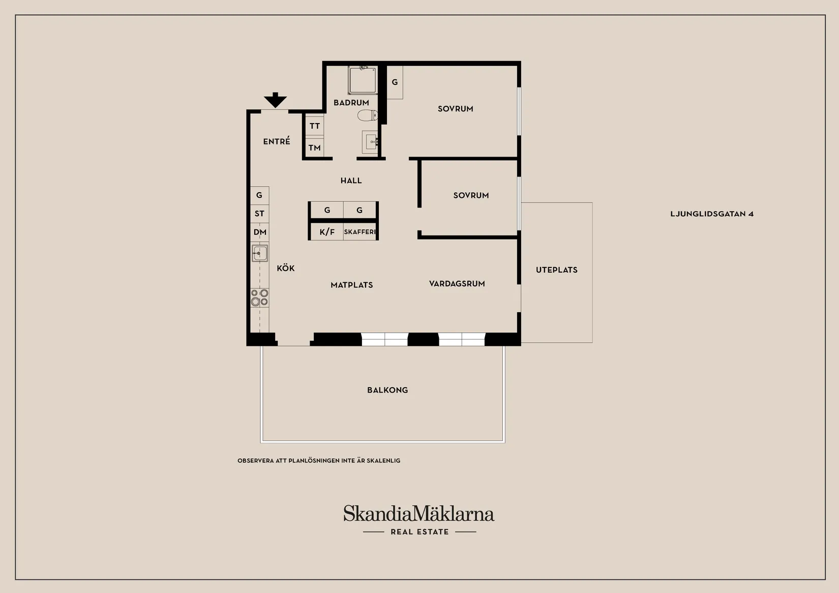 Bostadsrätt, Ljunglidsgatan 4, Bergdalen, Borås
