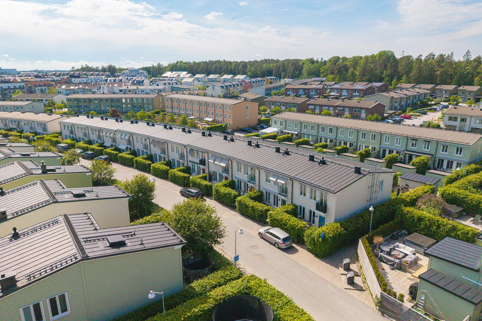 Villa, Radhus, Våtmarksvägen 6, Järvastaden, Solna