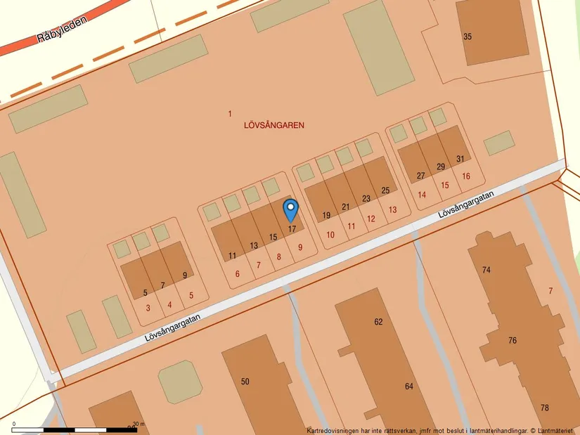 Villa, Lövsångargatan 17, Råby, Västerås