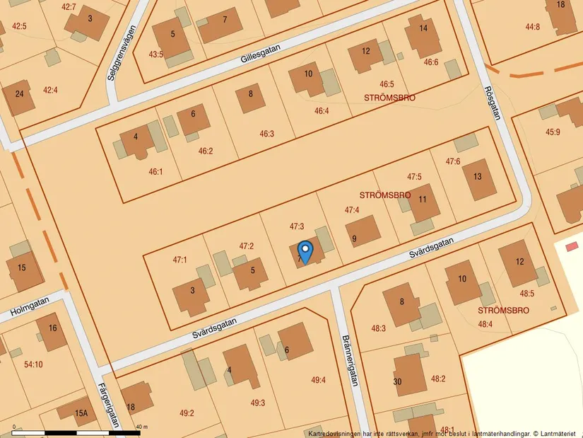 Villa, Svärdsgatan 7, Strömsbro, Gävle