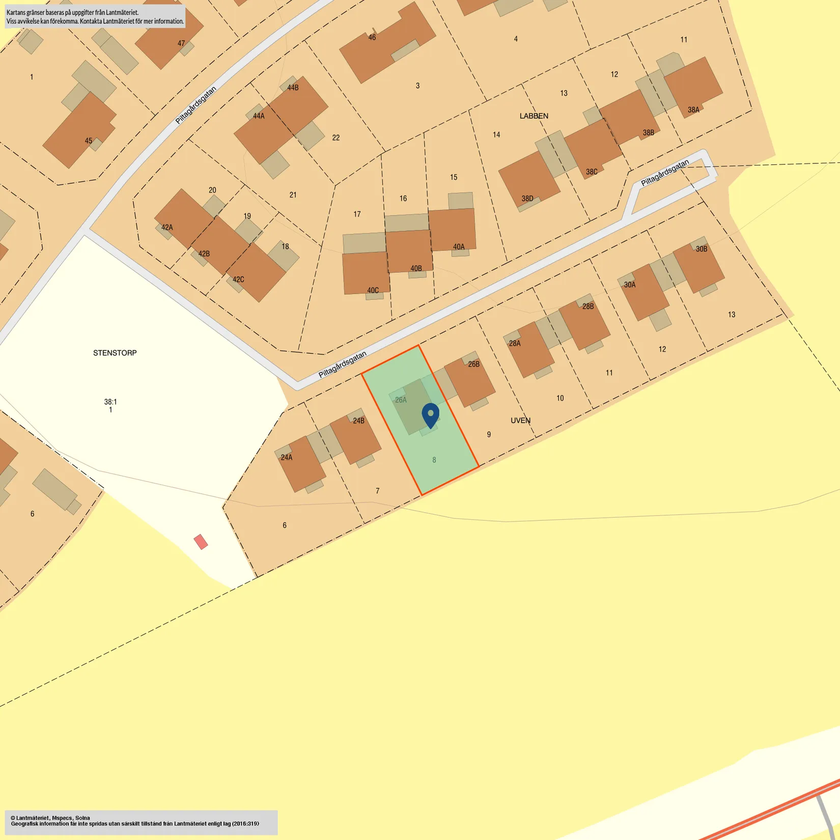 Radhus, Piltagårdsgatan 26A, Falköping