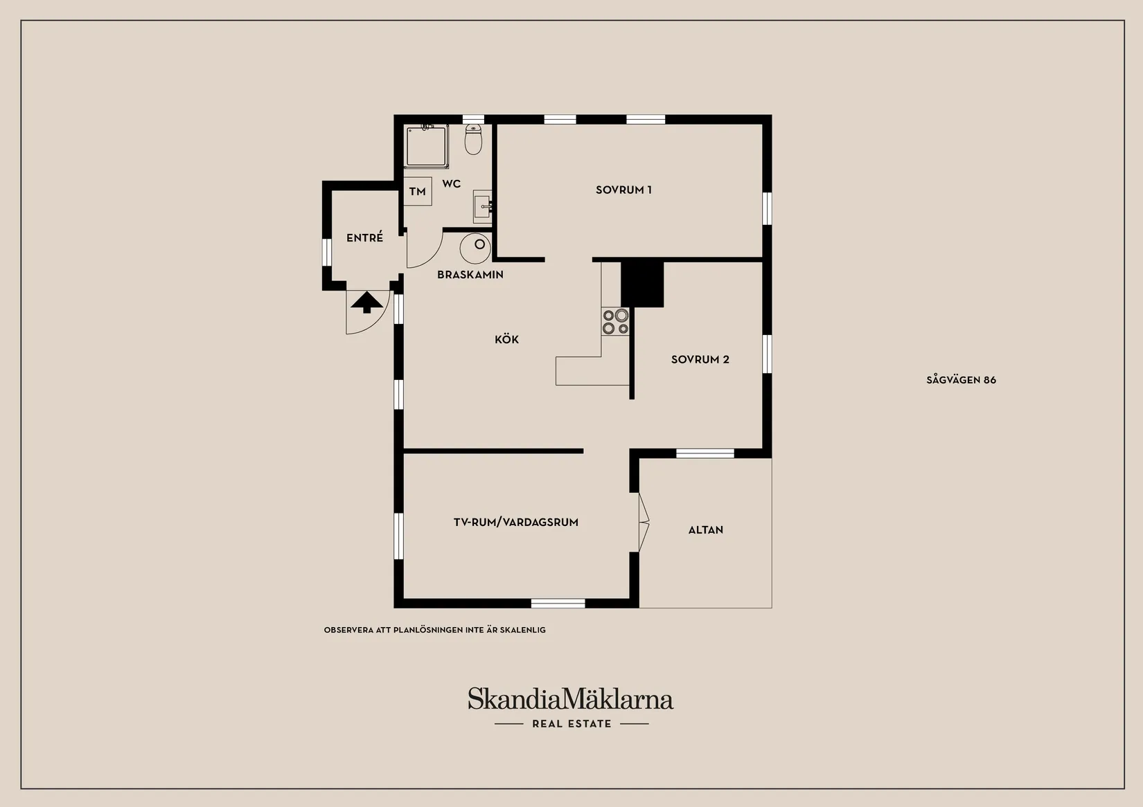 Villa, Sågvägen 86, Sågarholmen, Linköping