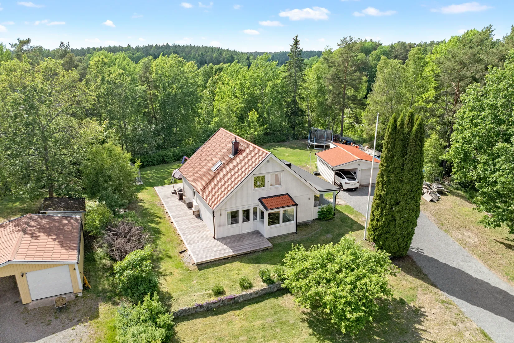 Villa, Dagsverkarens väg 2, Skokloster Slottsskogen, Håbo