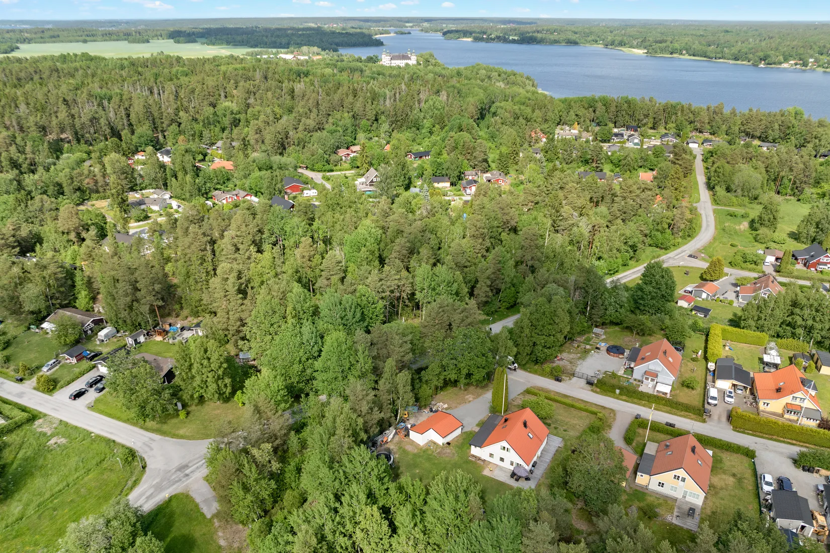 Villa, Dagsverkarens väg 2, Skokloster Slottsskogen, Håbo