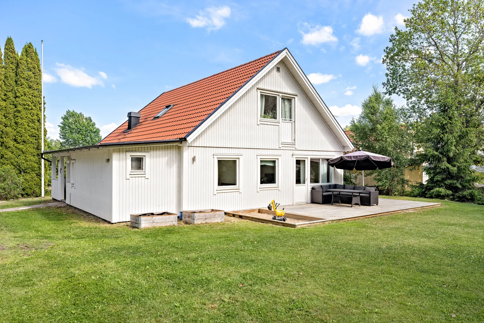 Villa, Dagsverkarens väg 2, Skokloster Slottsskogen, Håbo