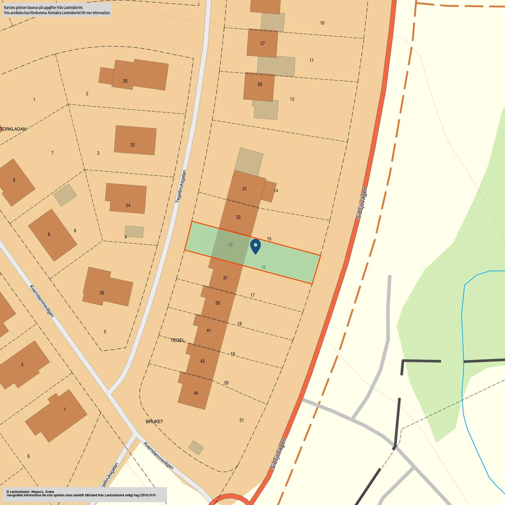 Radhus, Tegelbruksgatan 35, Sidsjö, Sundsvall