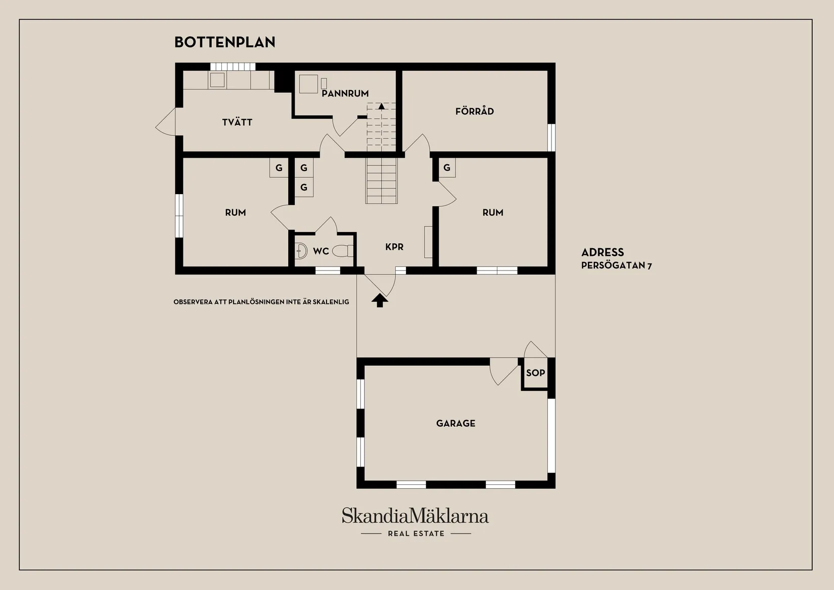 Villa, Persögatan 7, Centralt, Trosa