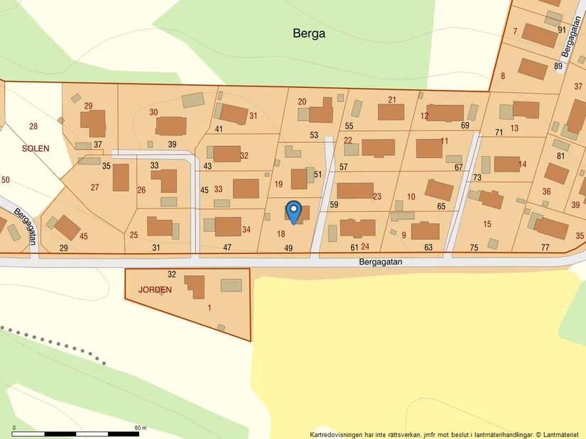 Villa, Bergagatan 49, Berga, Norrköping