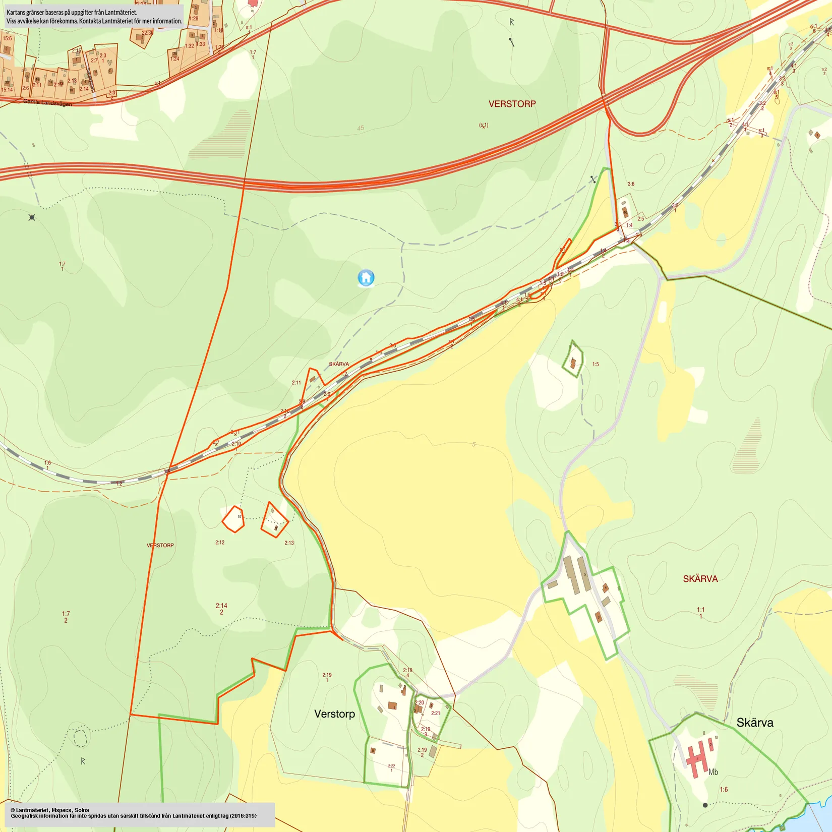 Gård/Skog, Gamla Landsvägen, Skärfva, Karlskrona