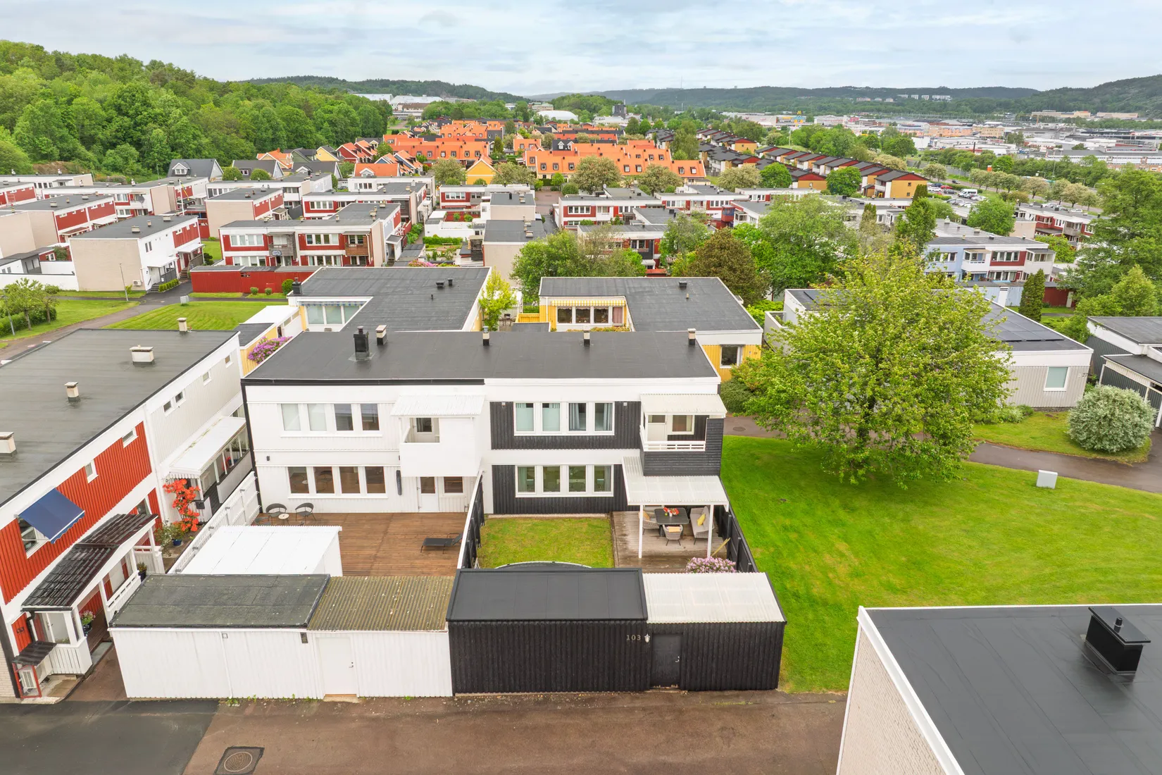 Villa, Radhus, Stora Kronogårdsgatan 103, Backa, Göteborg