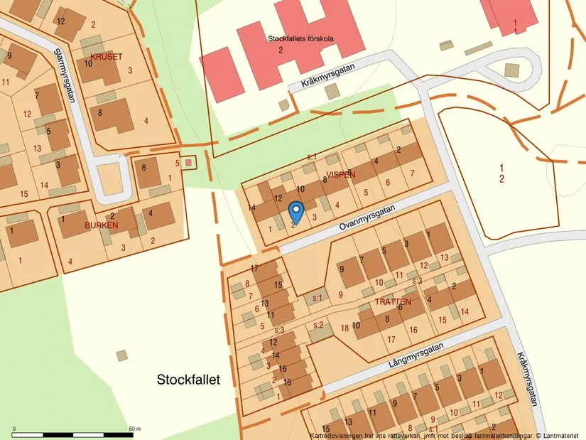 Villa, Radhus, Ovanmyrsgatan 12, Stockfallet, Karlstad