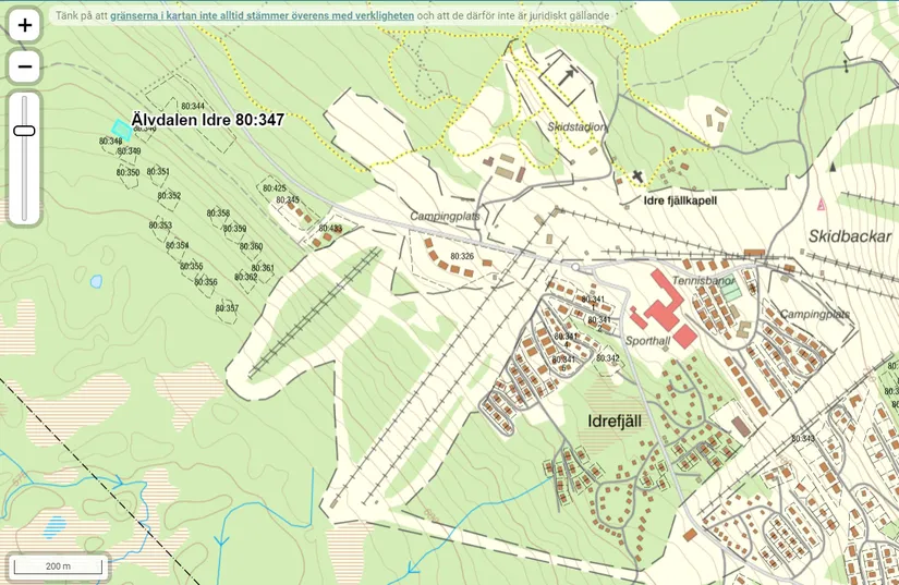 Tomt, Nedre Parkbyvägen 8, Idre Fjäll, Älvdalen