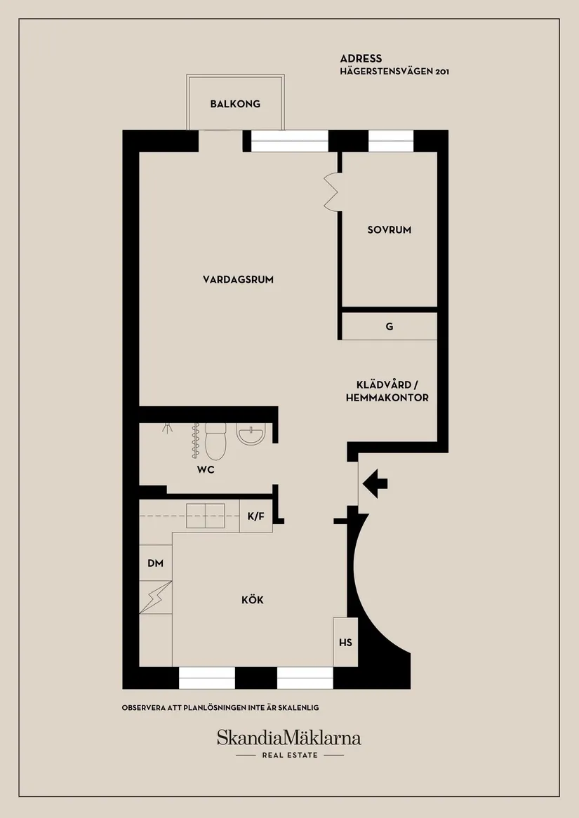 Bostadsrätt, Hägerstensvägen 201, Aspudden / Örnsberg, Stockholm