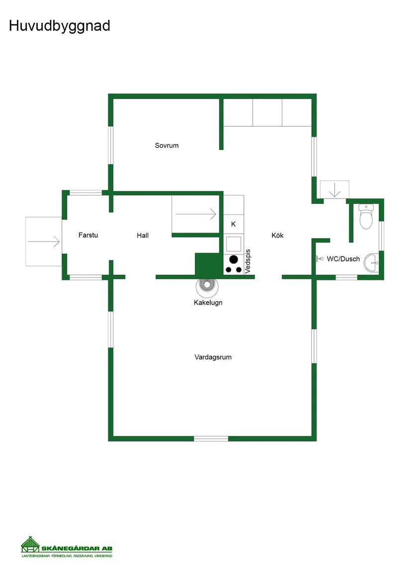 Villa, Bygget 170, Bygget, Halmstad