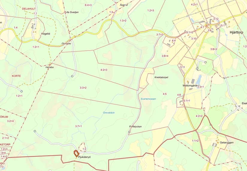 Fritidshus, Hjärttorp Pjuksteryd 1, Öra, Herrljunga