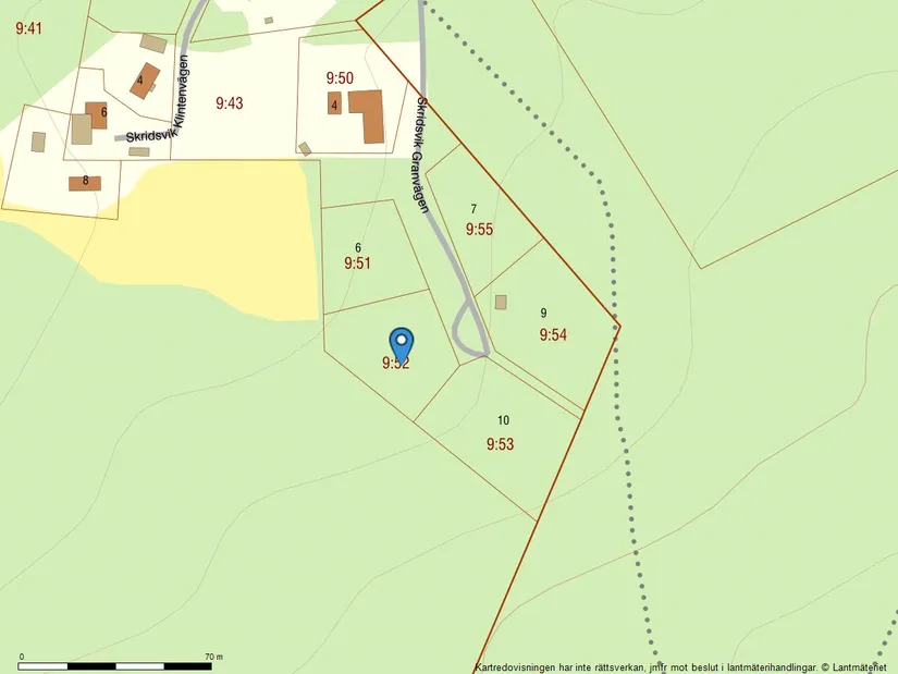 Tomt, Skridsvik Granvägen 8, Järvsö, Skridsvik, Ljusdal