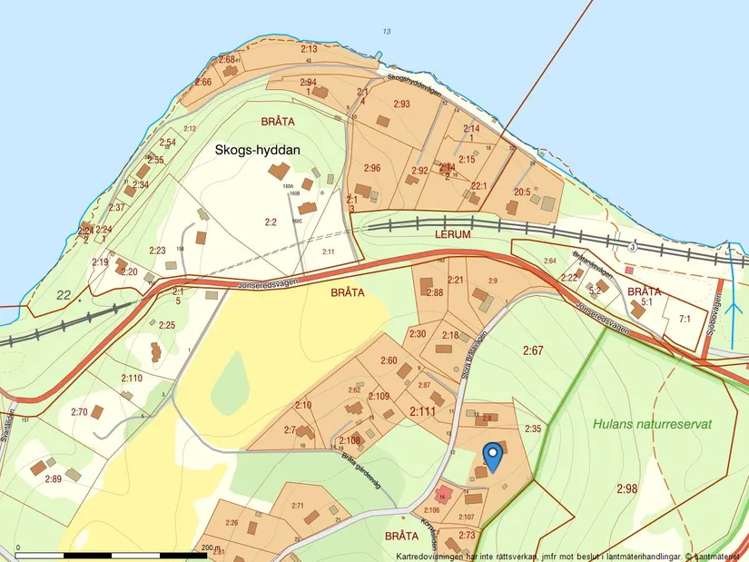 Villa, Stora Bråtavägen 12, Lerum-Stora Bråta, Lerum