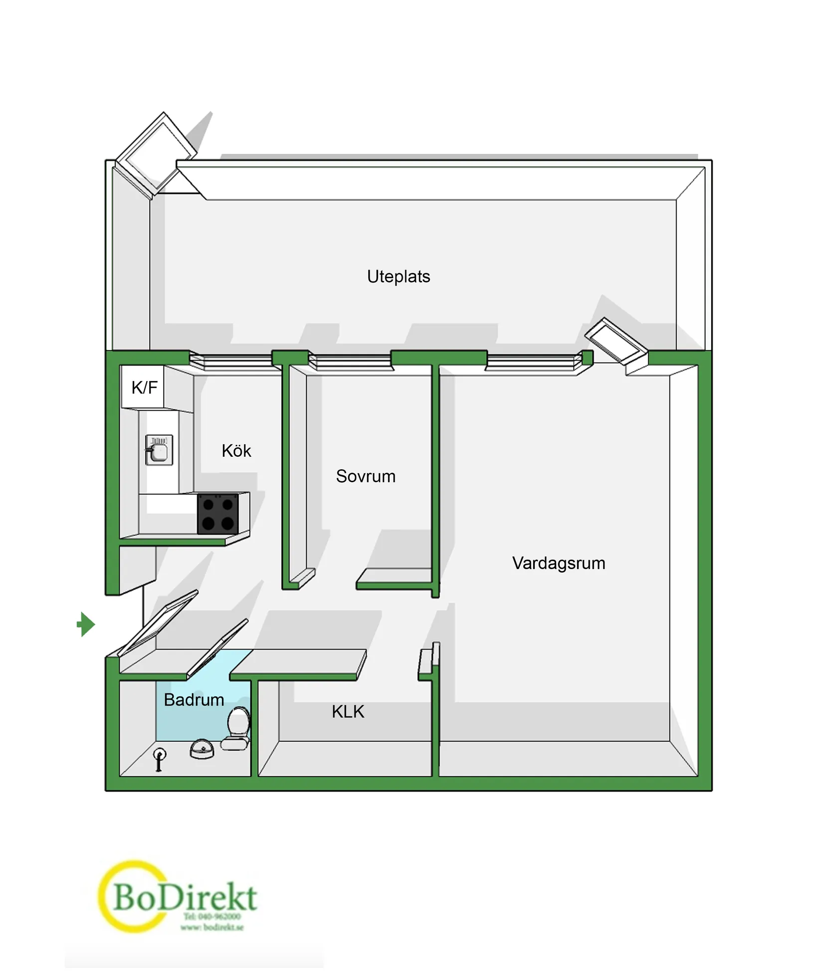 Bostadsrätt, Jägersrovägen 13A, Västra Kattarp / Lönngården, Malmö