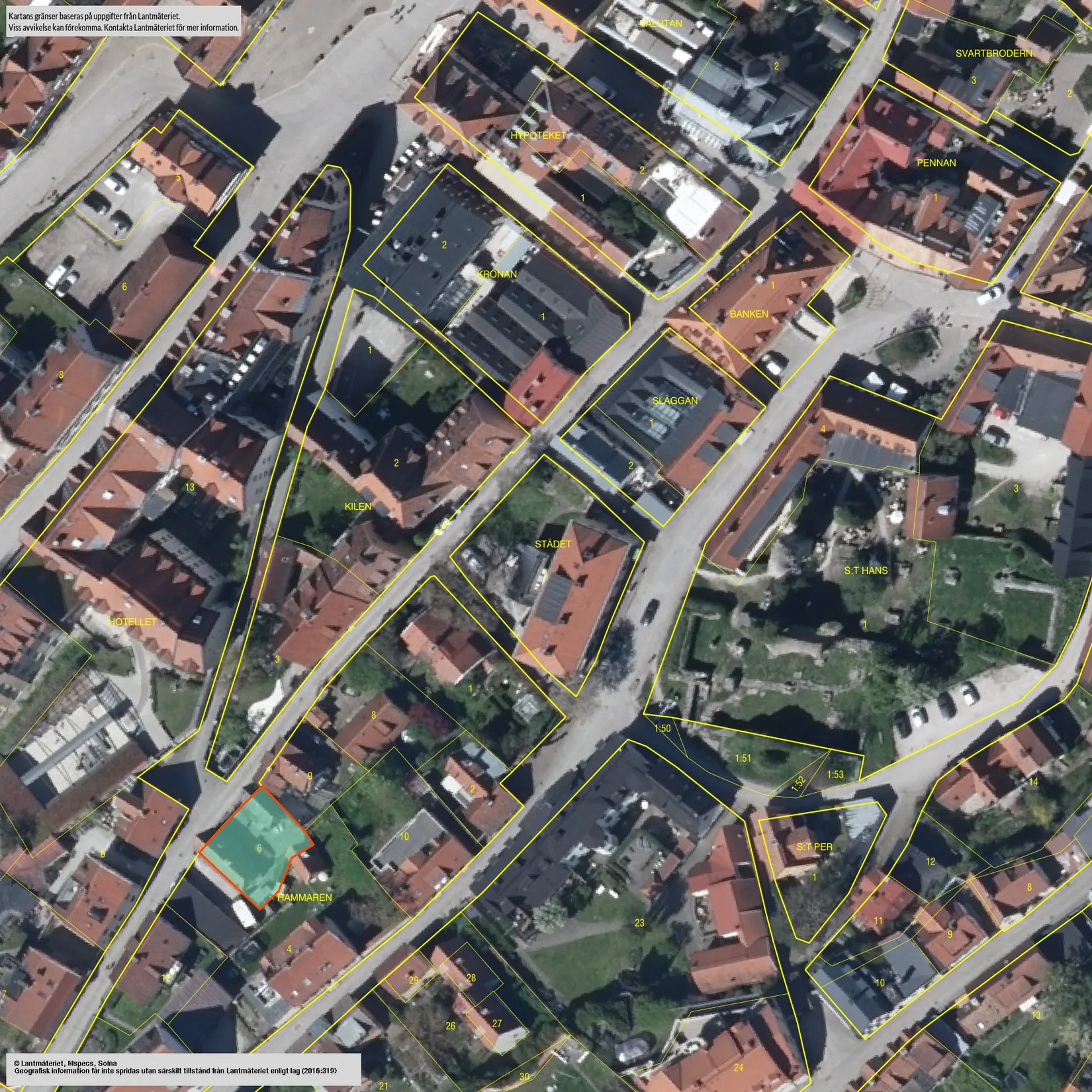 Villa, Mellangatan 6, Visby Innestad, Gotland