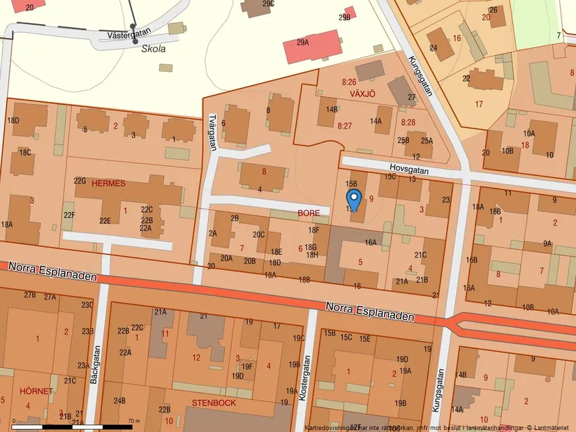 Bostadsrätt, Hovsgatan 15A, Centrum, Växjö